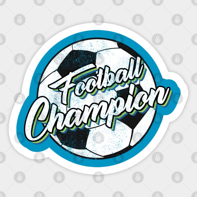 Football champion Sticker by ArtStopCreative